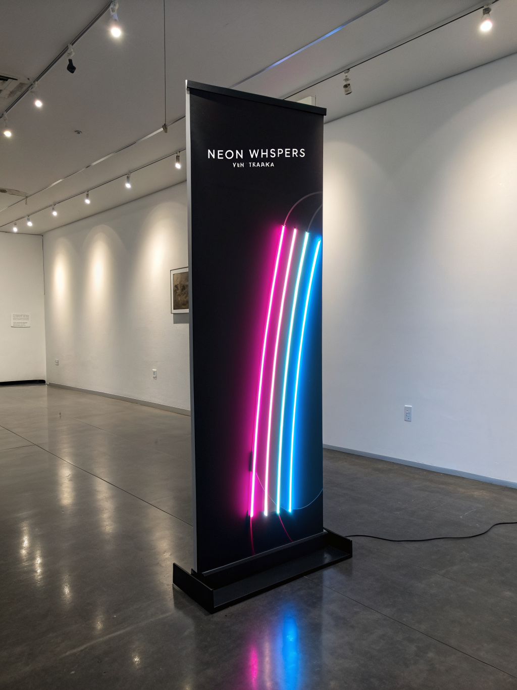 Artwork titled NEON WHISPERS by Yuki Tanaka